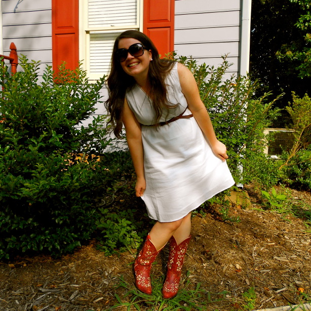 What to Wear to a Backyard BBQ? Why, a dress, boots,  diamonds, of ...